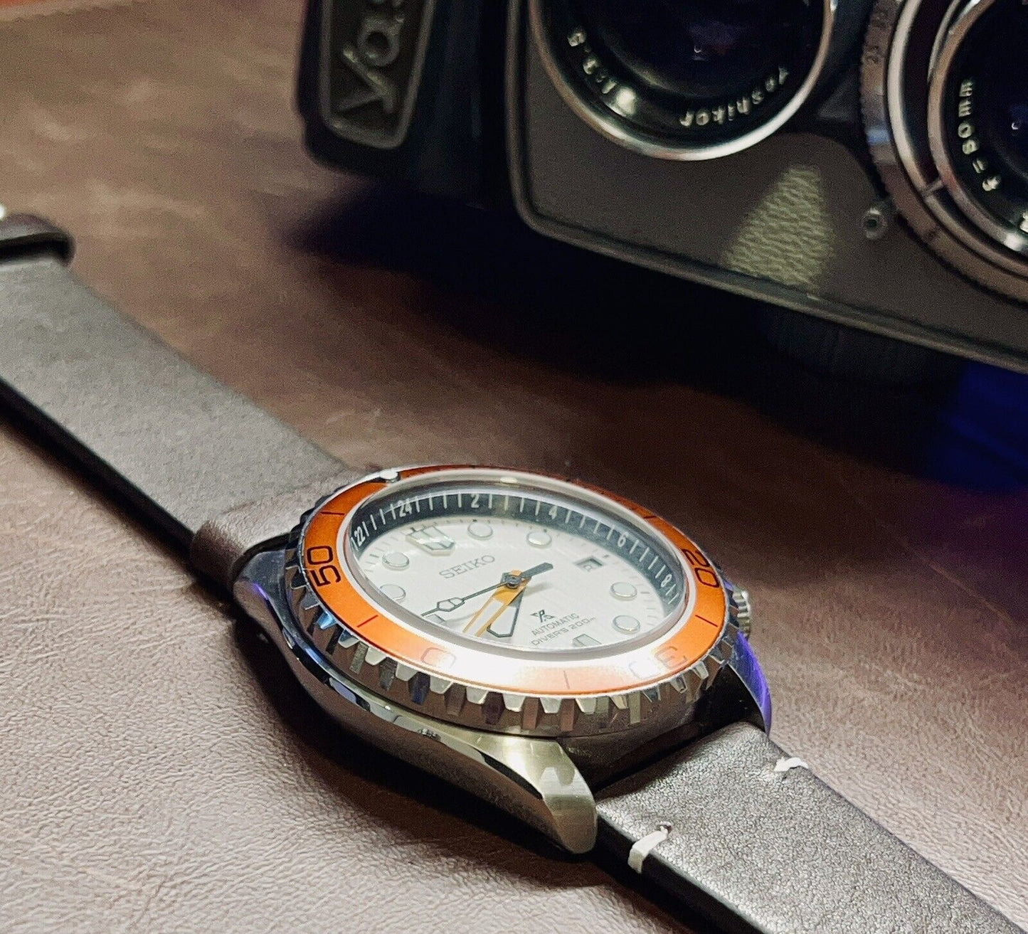 Seiko Mod watch (NH35) movement - White Dial - Automatic