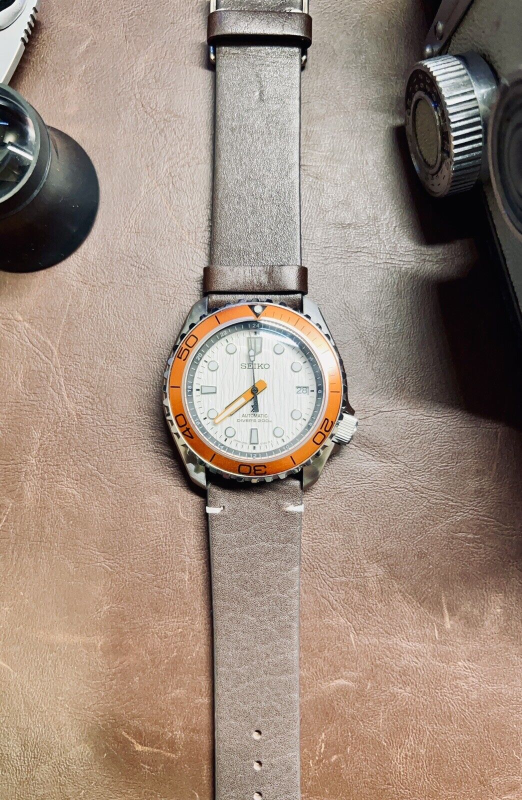 Seiko Mod watch (NH35) movement - White Dial - Automatic