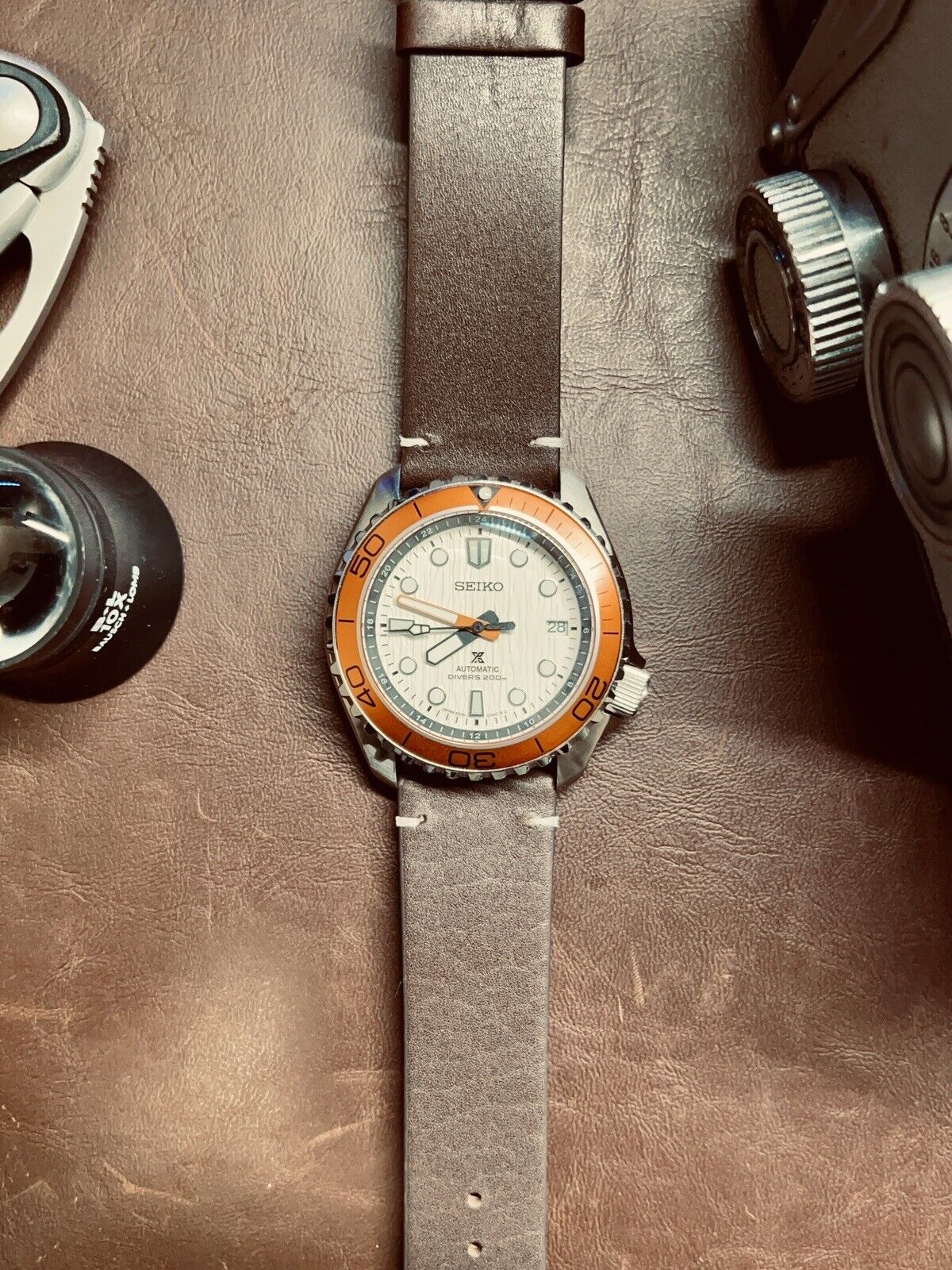 Seiko Mod watch (NH35) movement - White Dial - Automatic