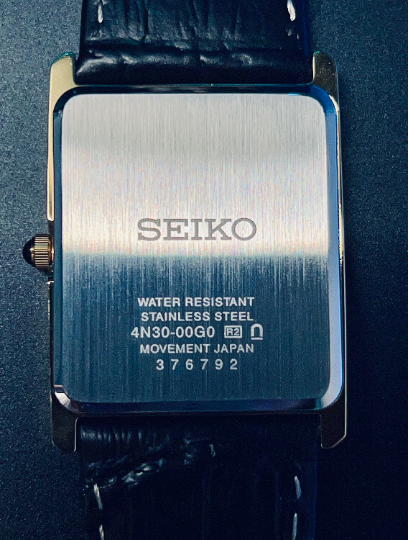 NEW - Seiko Tank - Dress Watch - calibre 4N30 - 38 x 28 mm size