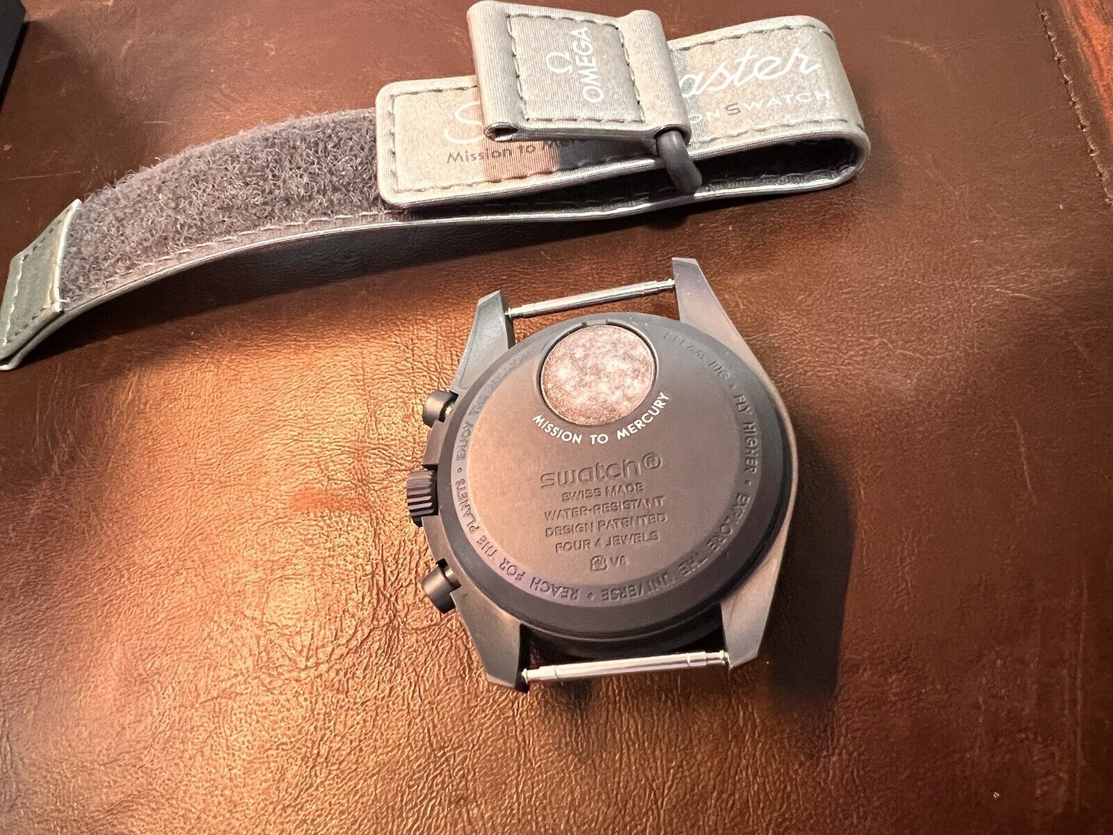 OMEGA x Swatch Speedmaster Men's Gray Watch - SO33A100, Boxes Papers and Receipt