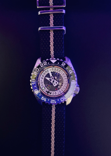 Custom designed Automatic Seiko GMT watch (NH34) movement - Modified Rare