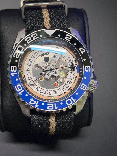 Custom designed Automatic Seiko GMT watch (NH34) movement - Modified Rare